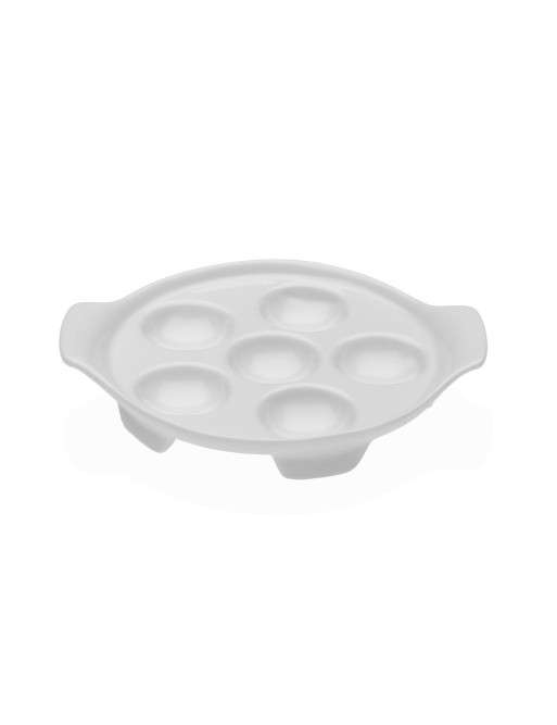 BANDEJA DE PORCELANA PARA 6 HUEVOS
