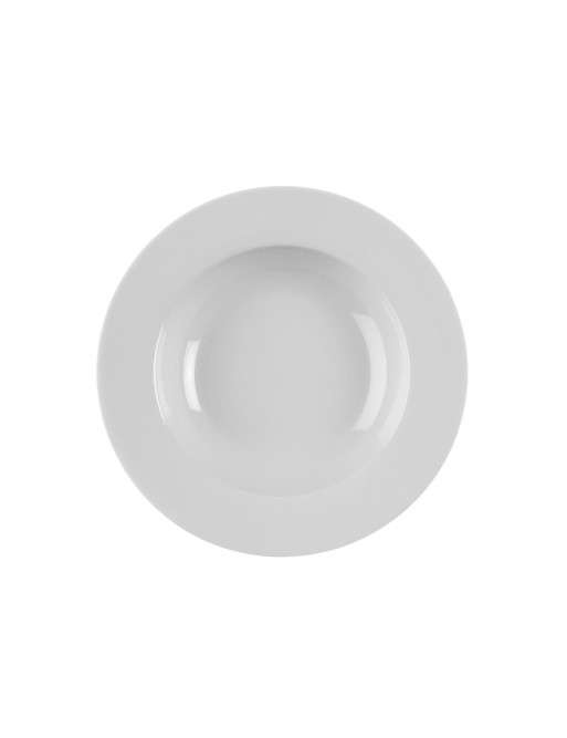 PORCELAIN DEEP PLATE MODEL CALMA WHITE