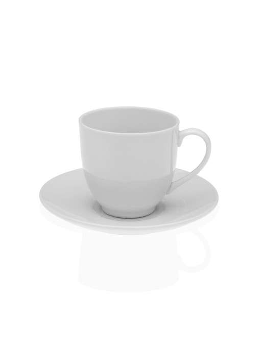 PORCELAIN TEA CUP WITH CALMA WHITE MODEL SAUCER PORCELAIN TEA CUP WITH CALMA WHITE MODEL SAUCER
