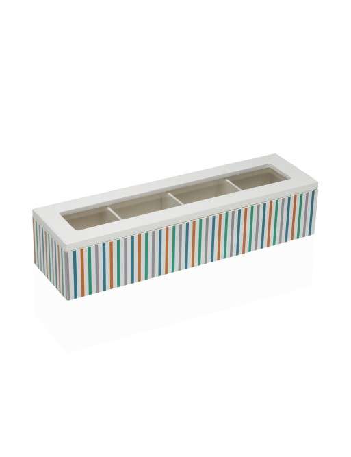 CAJA PARA TE CON 4 COMPARTIMENTOS MODELO HORIZON