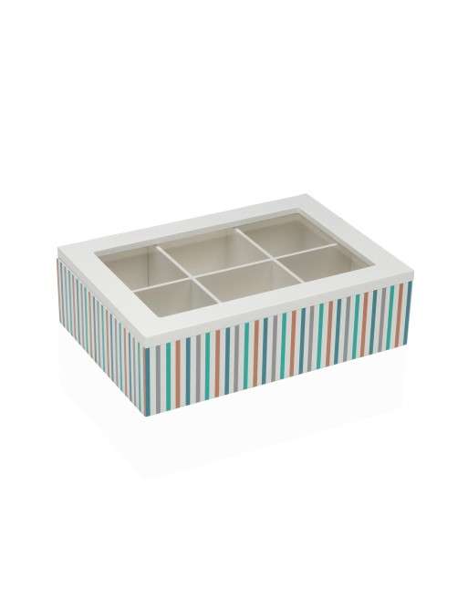 CAJA PARA TE CON 6 COMPARTIMENTOS MODELO HORIZON