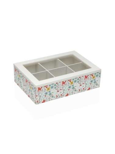 BOÎTE À THÉ AVEC 6 COMPARTIMENTS MODÈLE CAMILA
