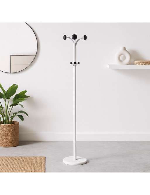 WHITE COAT RACK MODEL STRIP