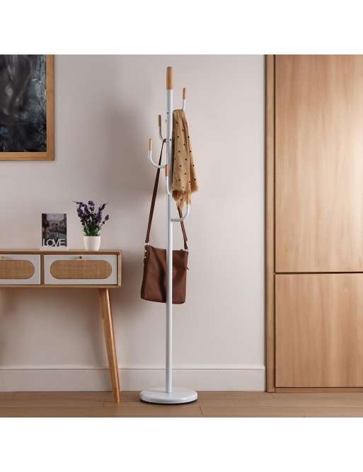 WHITE COAT RACK. MODEL 39