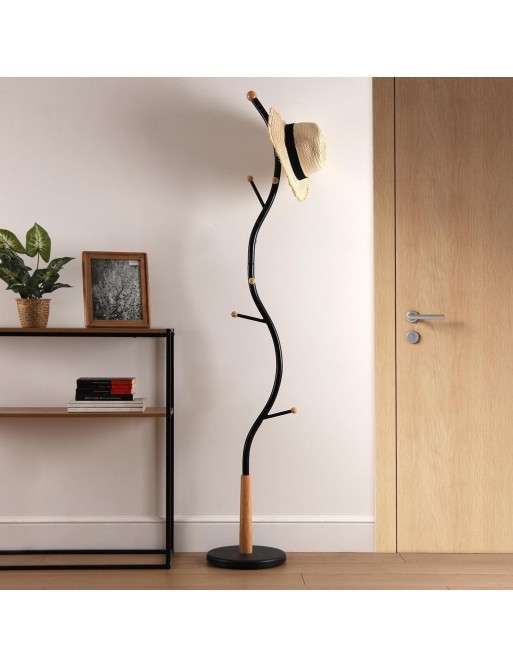 GARDEROBE MIT 9 BÜGELN SCHWARZES MODELL LASIC