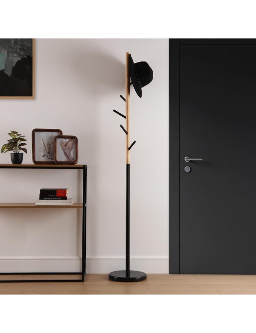 HOLZ- UND SCHWARZER GARDEROBE-MODELL YEST HOLZ- UND SCHWARZER GARDEROBE-MODELL YEST