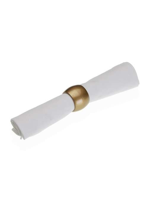 SET 4 GOLDEN NAPKIN RINGS