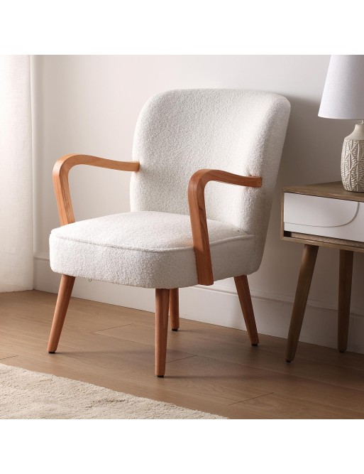 SILLON CON REPOSABRAZOS COLOR BLANCO MODELO KAY