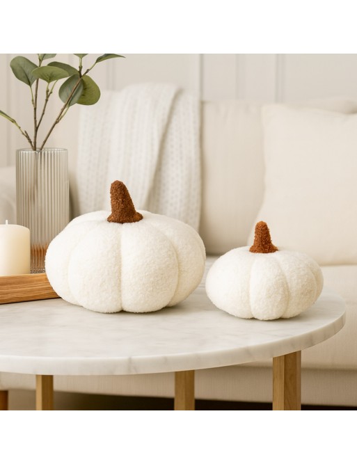 COJIN CON RELLENO MODELO CALABAZA COLOR BLANCO S COJIN CON RELLENO MODELO CALABAZA COLOR BLANCO S