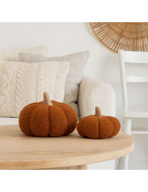 COUSSIN AVEC GARNISSAGE MODÈLE CITROUILLE S