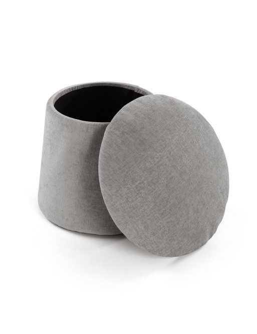 POUF WITH STORAGE MODEL MUSHROOM GRAY