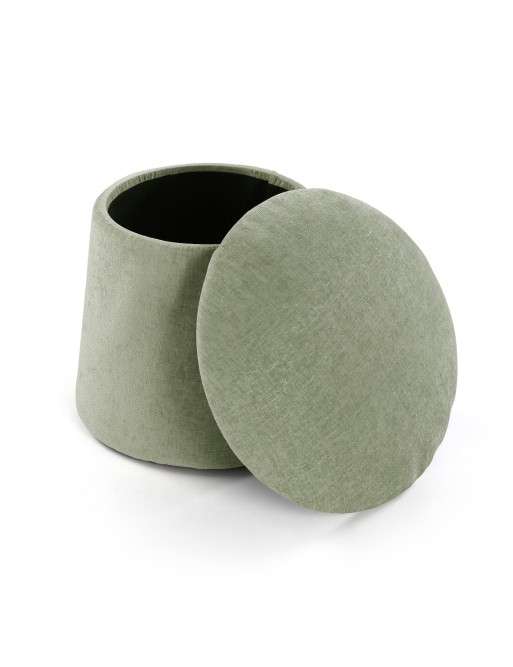 POUF MODÈLE CHAMPIGNON VERT AVEC RANGEMENT