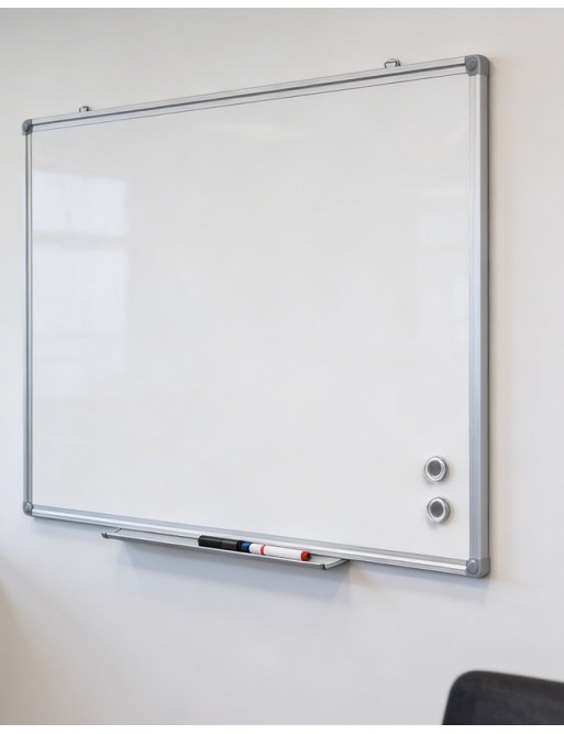 Magnetischer Whiteboard mit Aluminiumrahmen (60 x 90 cm)