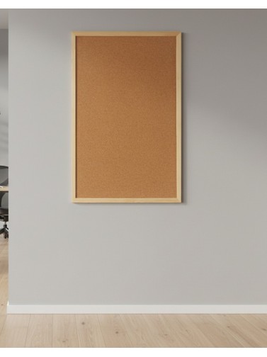 Tablero de corcho con marco de madera (60 x 40 cm)