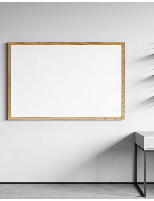 White board with wooden frame (60 x 90 cm)