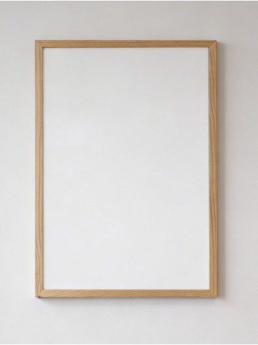 Pizarra Blanca con marco de madera (30 x 40 cm)