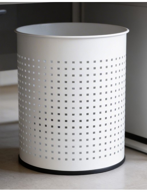 Corbeille à papier 15 Litres (couleur blanche)