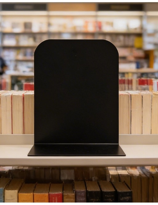 Metal book stand. Medium model (Black / Silver)