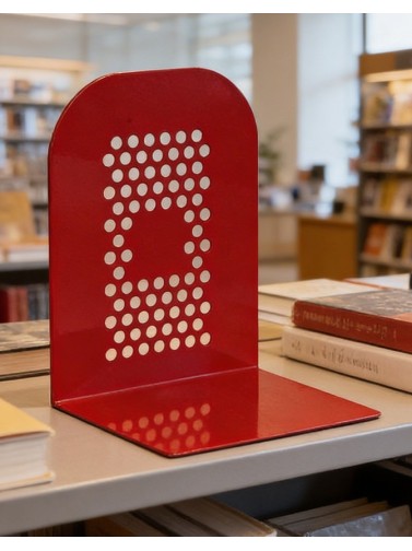 Serre-livres (bleu, rouge, violet)