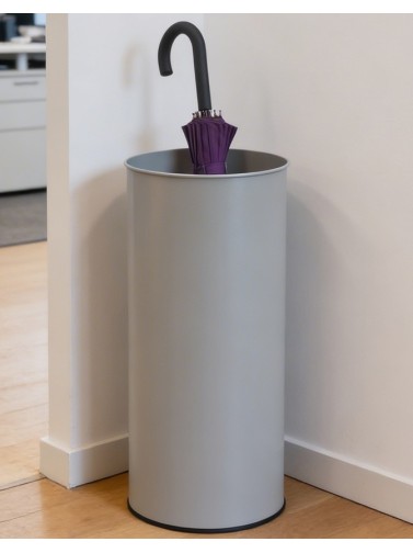 Porte-parapluie métallique, modèle 35 Litres. Couleur argent