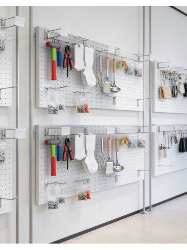 Perforated wall panel made of perforated (White)