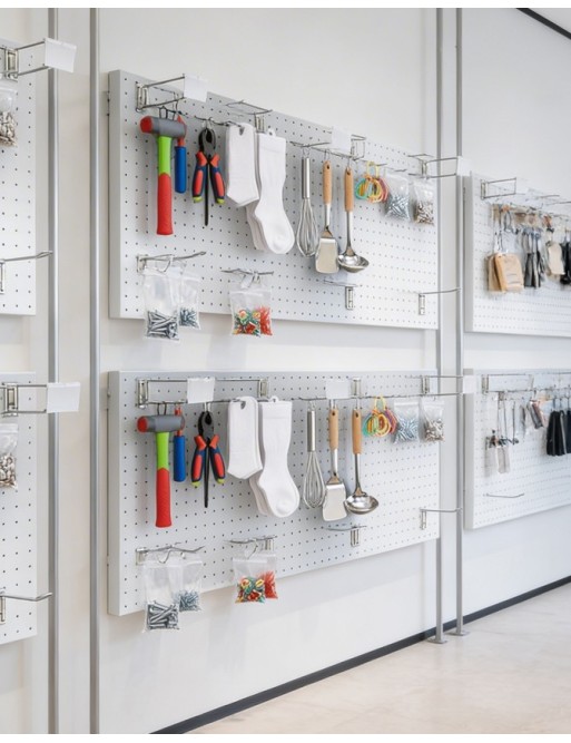 Perforated wall panel made of perforated (White)