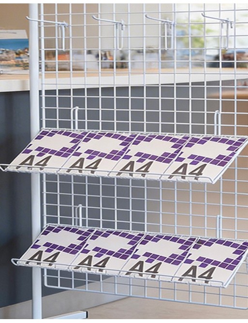 Estante para panel de varilla en color blanco