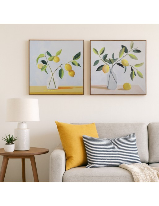 DEUX TOILES MODÈLE CITRO 40x40 CM