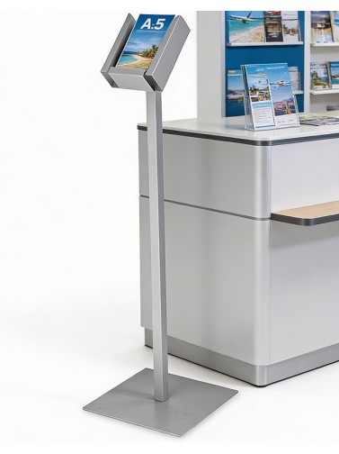 Free-standing display stand DIN A5V, model "Plus"