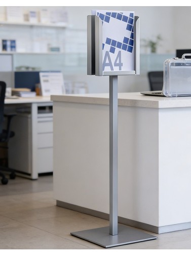 Free-standing display stand A4V 2 departaments