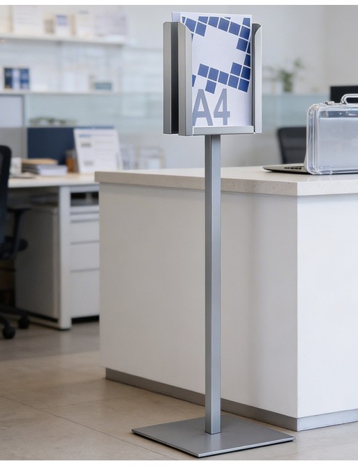 Free-standing display stand A4V 2 departaments