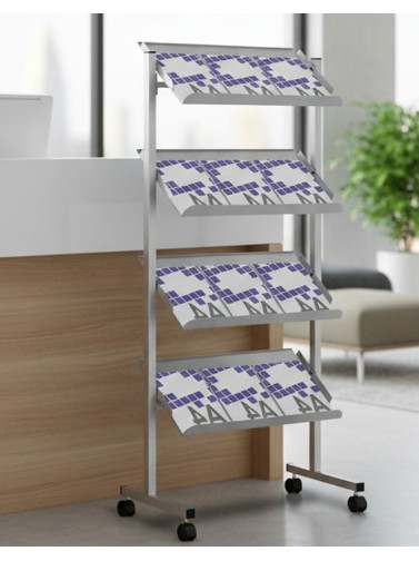 Front facing display stands for magazines and catalogues