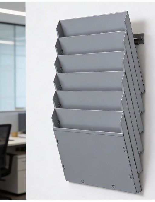 Présentoir mural A4H 6 Compartiments