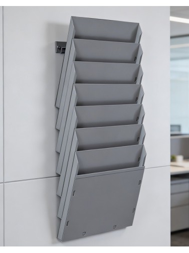 Présentoir mural A4H 7 Compartiments