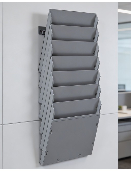 Présentoir mural A4H 7 Compartiments