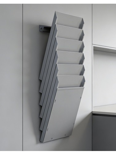 Présentoir mural A4V 6 Compartiments