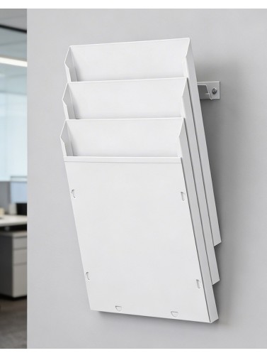 A4V-Wanddisplay mit 4 Abteilungen in Weiß