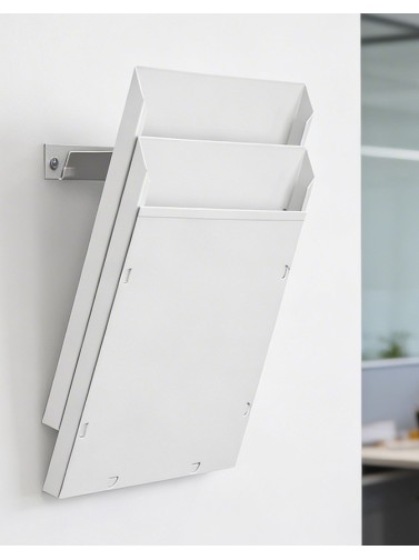 A4V-Wanddisplay mit 2 Abteilungen in Weiß