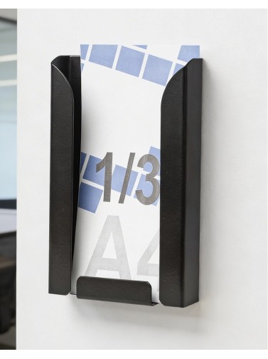 Display stand 1/3 A4V (brochure holders) (Black)