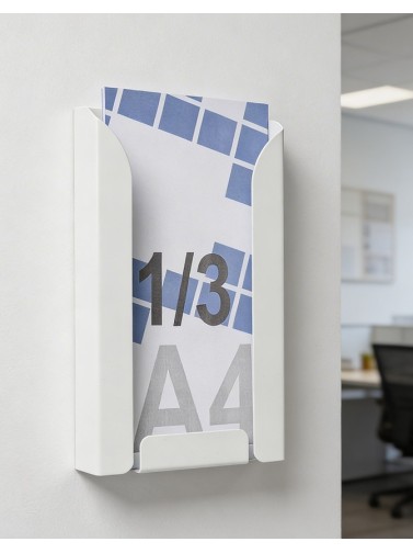 Display stand 1/3 A4V (brochure holders) (White)