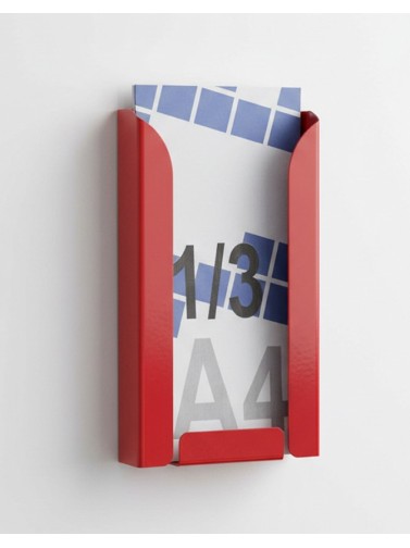 Display stand 1/3 A4V (brochure holders) (Red)