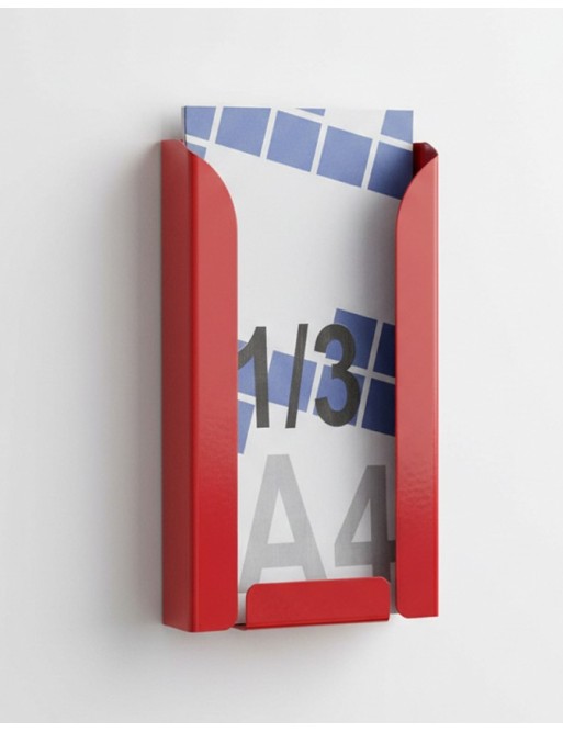 Display stand 1/3 A4V (brochure holders) (Red)
