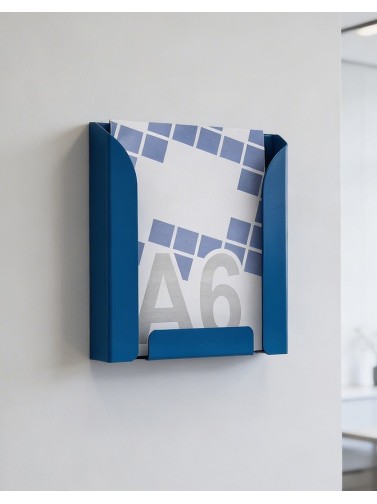 Display stand A6 (brochure holders). Color blue