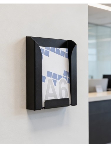 Display stand A6 (brochure holders). Color Black