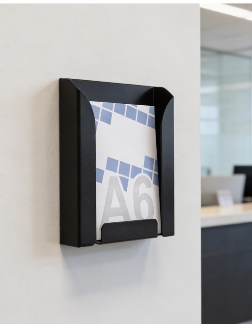 Display stand A6 (brochure holders). Color Black