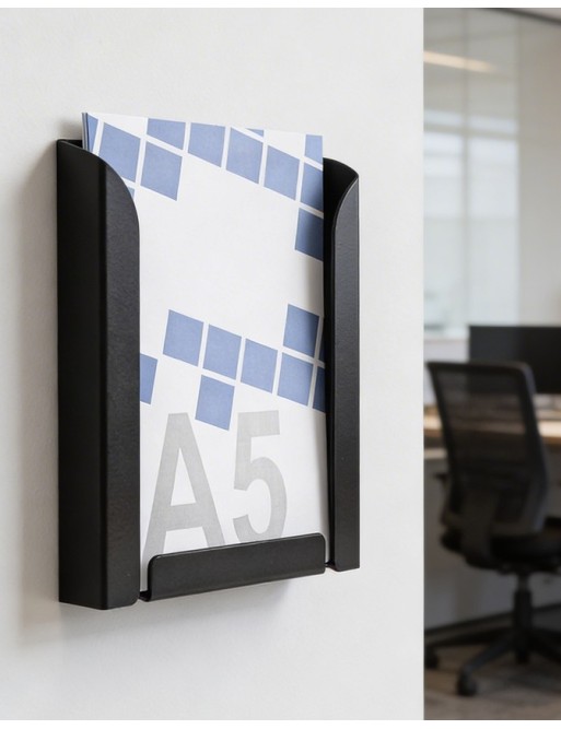 Display stand A5V (brochure holders). Color black