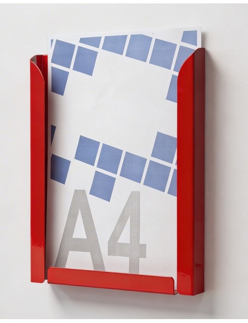 Display stand A4V (brochure holders). Color red