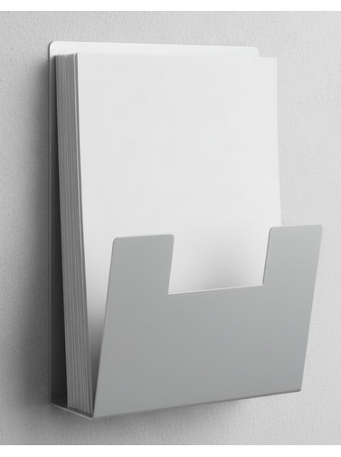 Wandprospekthalter A4V (Silber - Weiß - Schwarz)