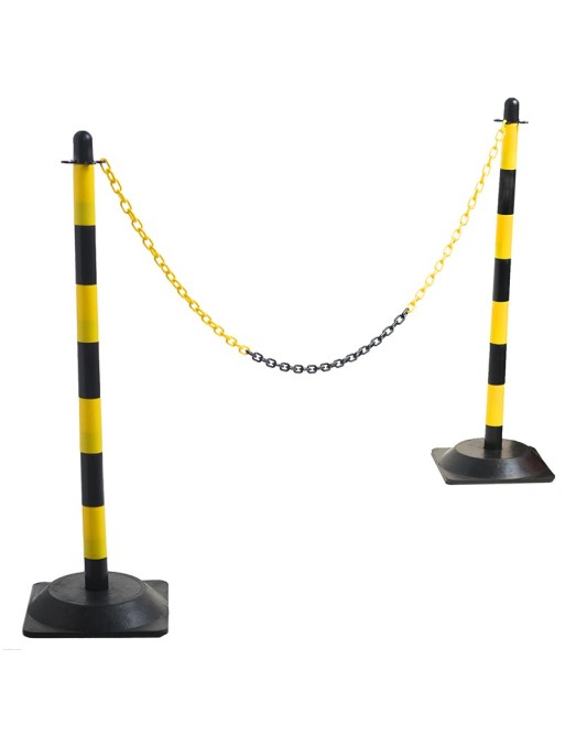 Poste separador para cadena de plástico Poste separador para cadena de plástico