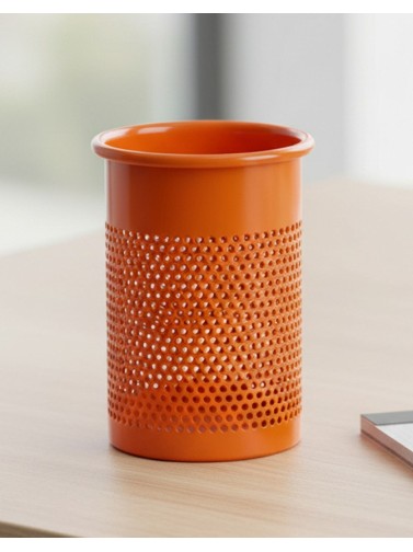 Bleistifthalter oder Metallic-Bleistift orange (10,5 x 9,5 cm)